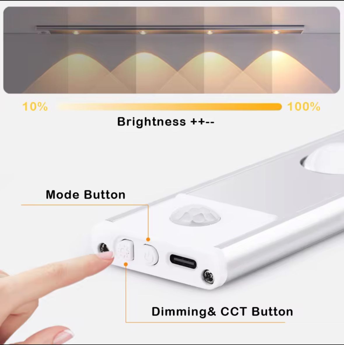 Luz led con sensor de movimiento